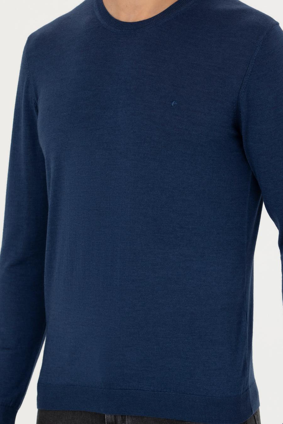 Lacivert Slim Fit Kazak - 50280197017