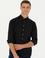 Siyah Slim Fit Uzun Kollu Gömlek