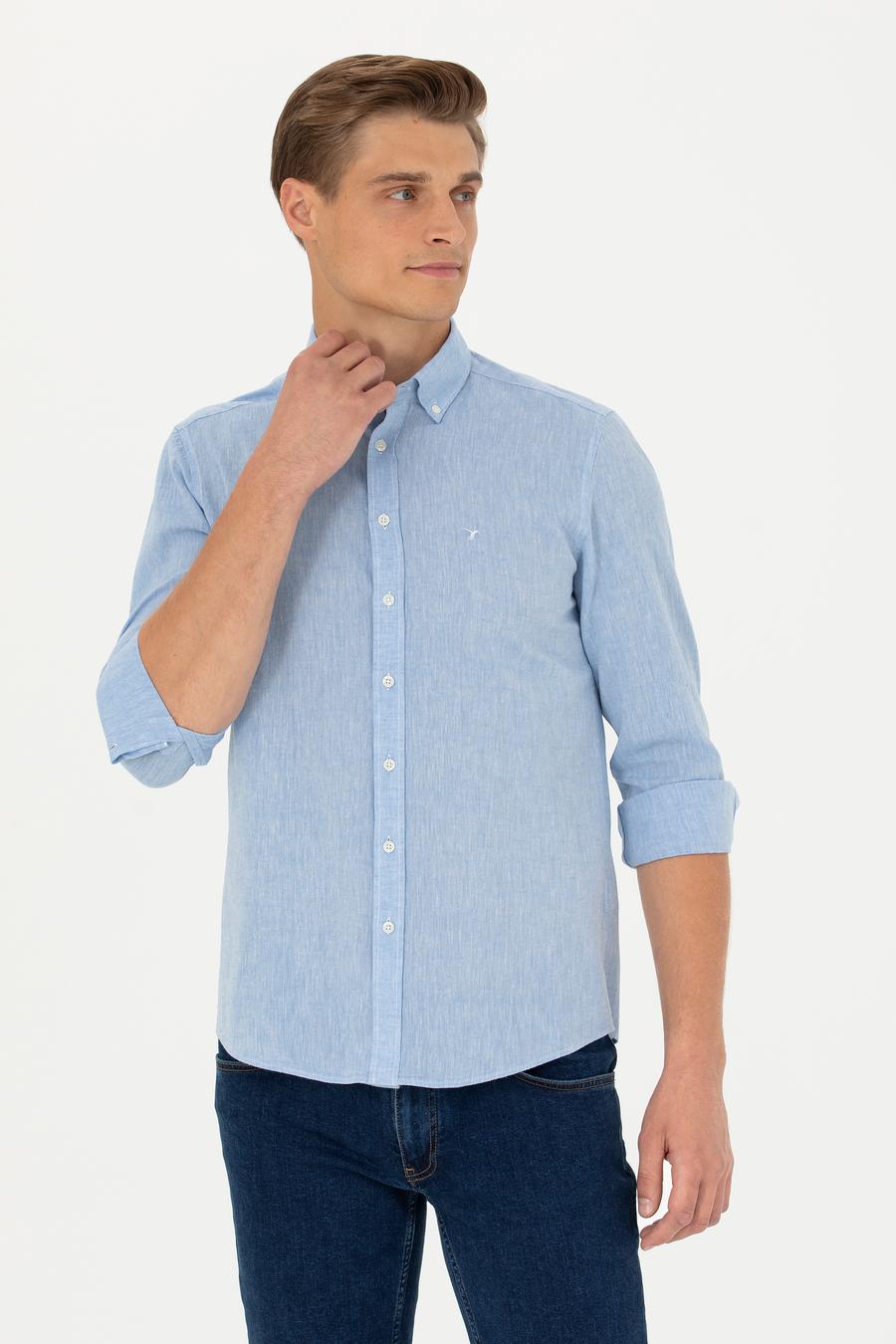 Mavi Slim Fit Uzun Kollu Gömlek - 50266184421