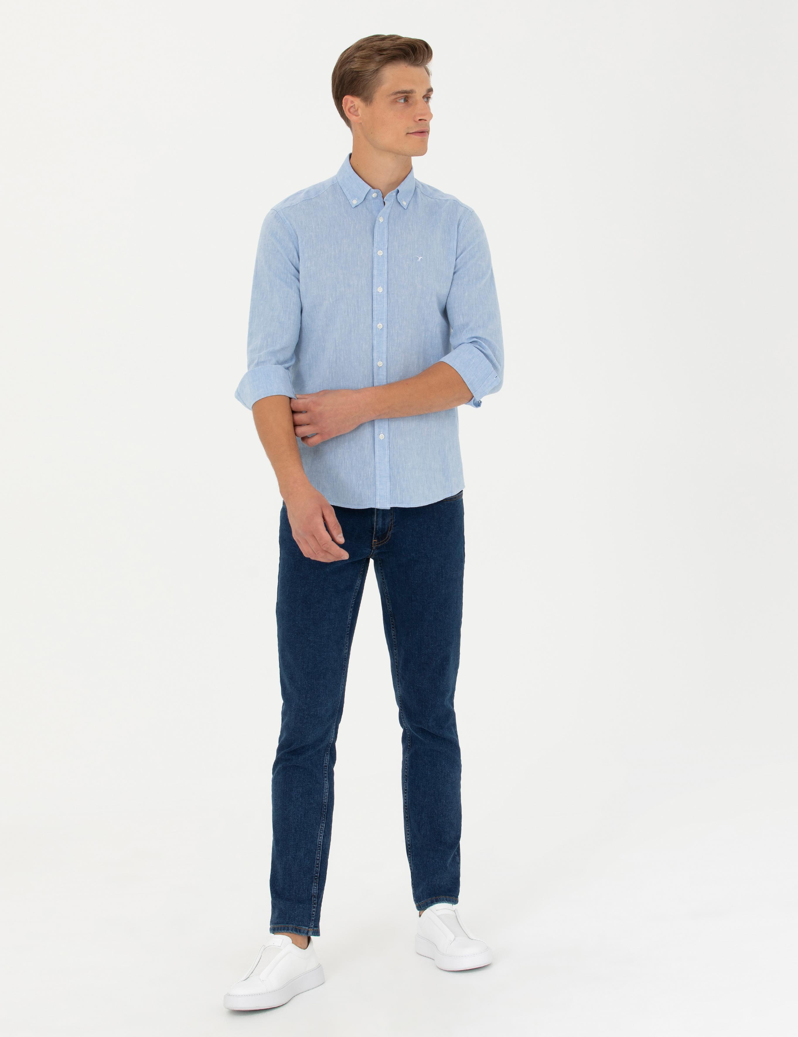 Mavi Slim Fit Uzun Kollu Gömlek - 50266184421