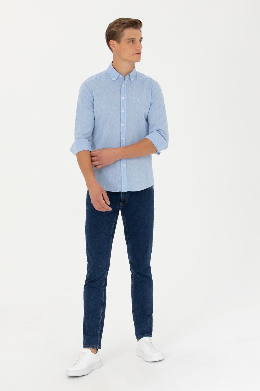 Mavi Slim Fit Uzun Kollu Gömlek - 50266184421