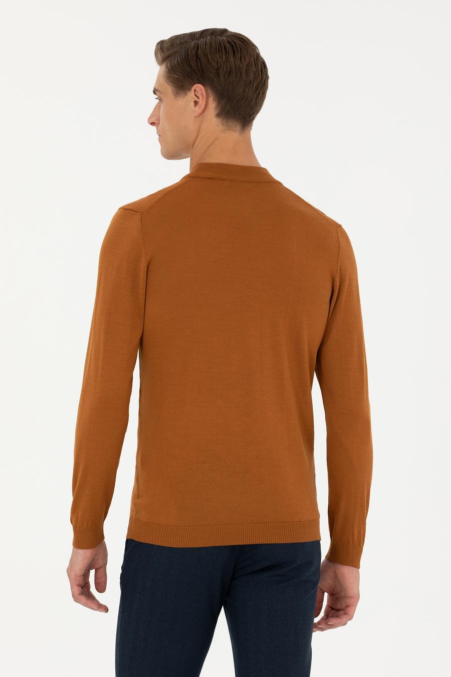 Tarçın Slim Fit Çeyrek Balıkçı Yaka Triko Kazak - 50276521087
