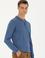 Koyu Mavi Slim Fit Polo Yaka Basic Triko Kazak