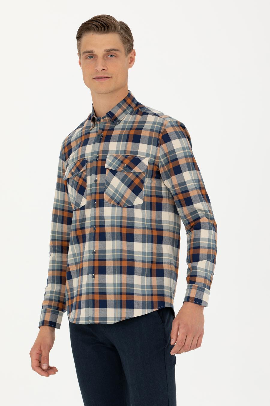Taba Regular Fit Uzun Kollu Gömlek - 50276936023