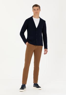Kahverengi Carrot Fit Kanvas Pantolon