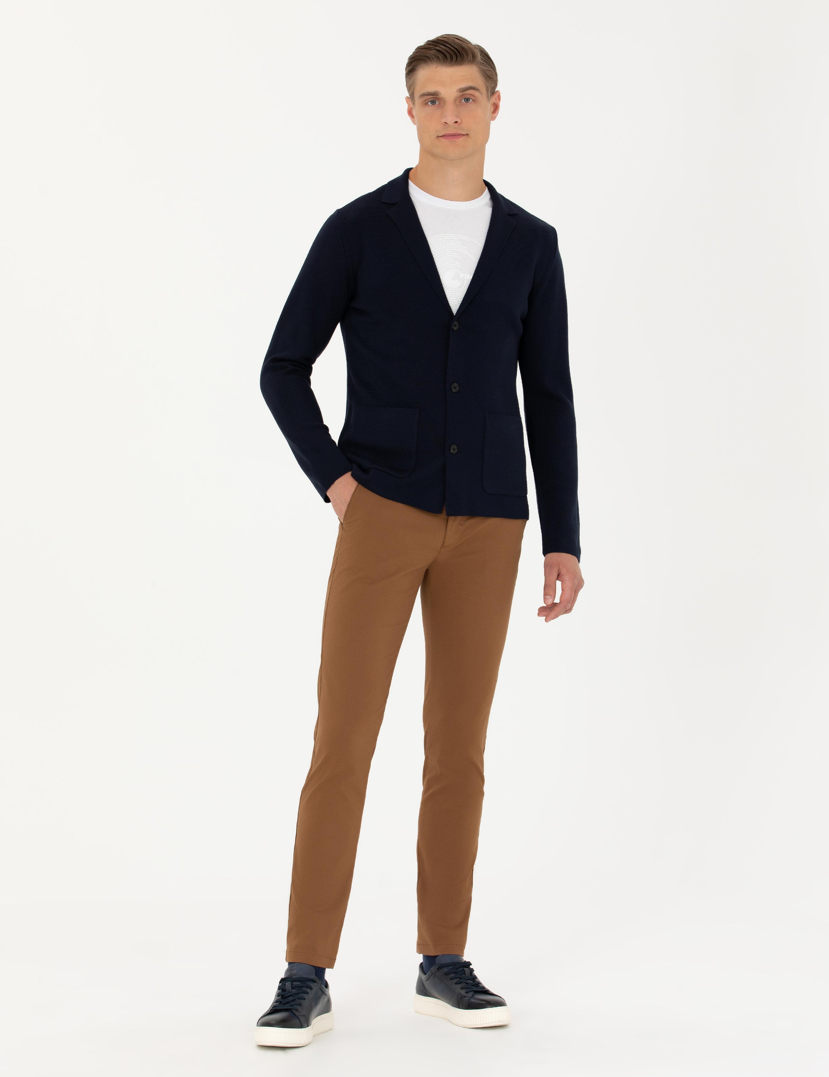 Kahverengi Carrot Fit Kanvas Pantolon - 50266747233