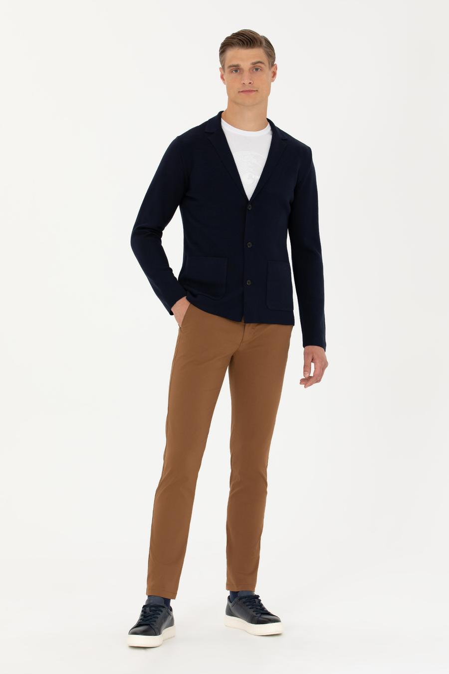 Kahverengi Carrot Fit Kanvas Pantolon - 50266747233