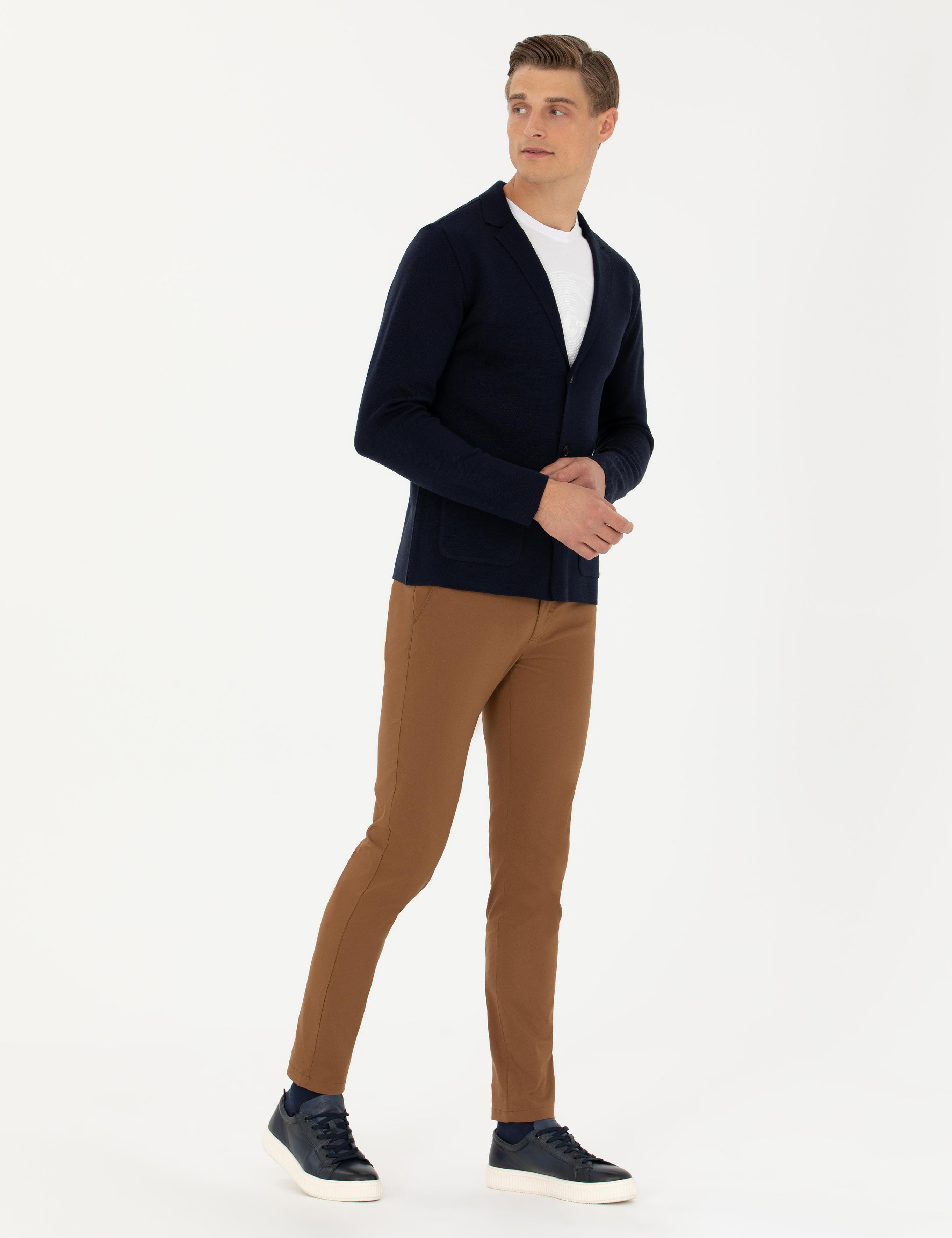 Kahverengi Carrot Fit Kanvas Pantolon - 50266747233