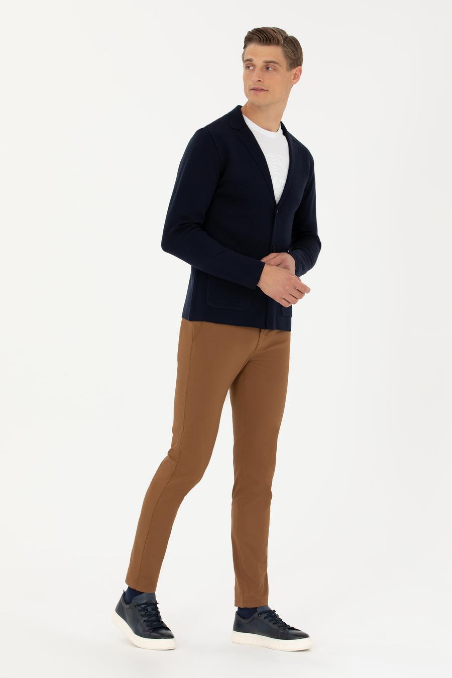 Kahverengi Carrot Fit Kanvas Pantolon - 50266747233