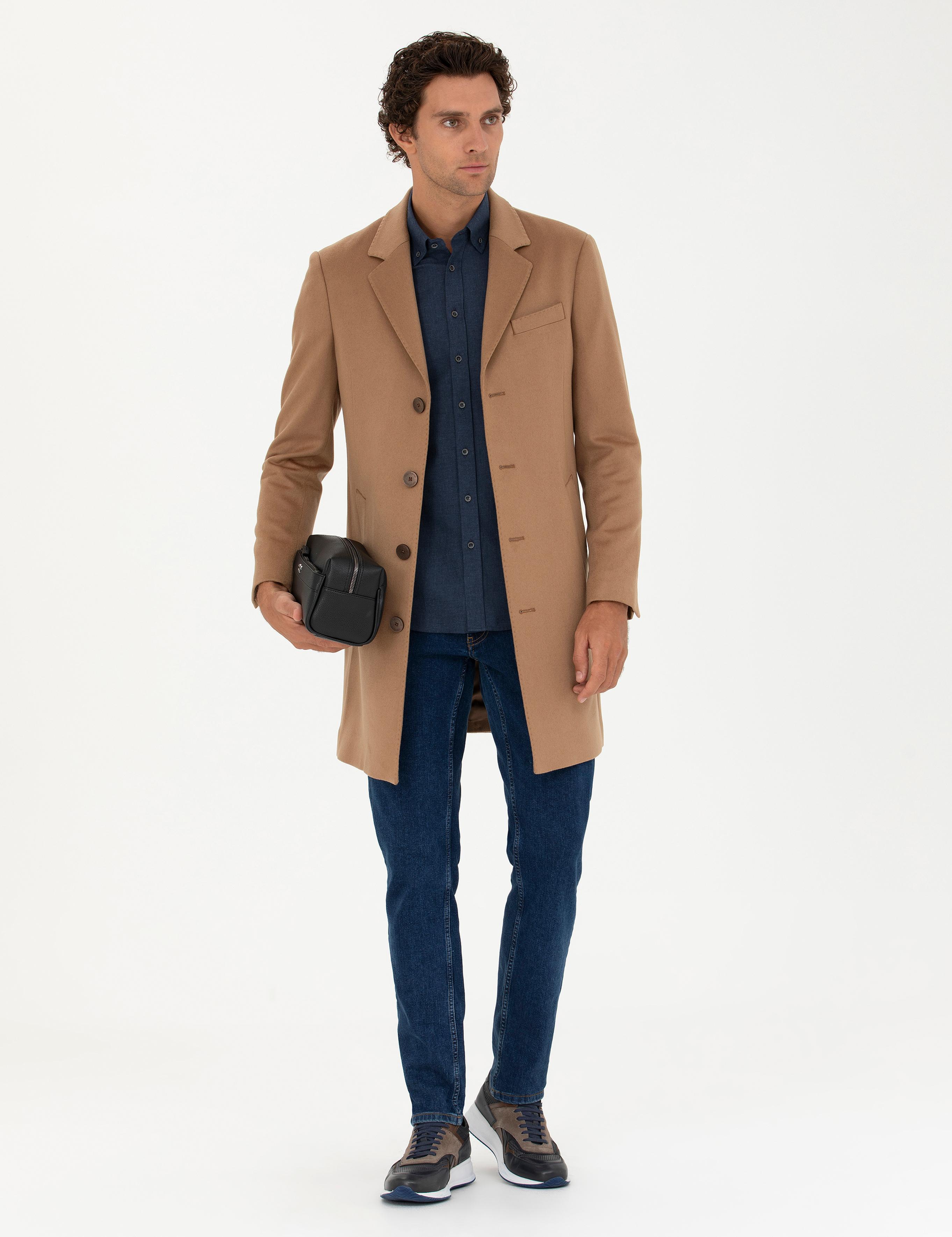 Camel Kaşmir Palto - 50270706012