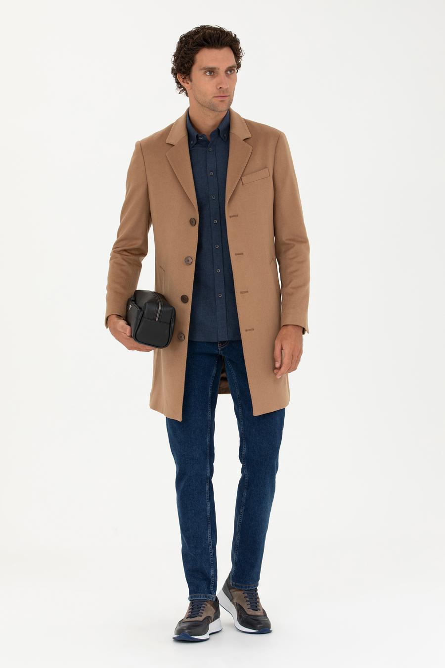 Camel Kaşmir Palto - 50270706012