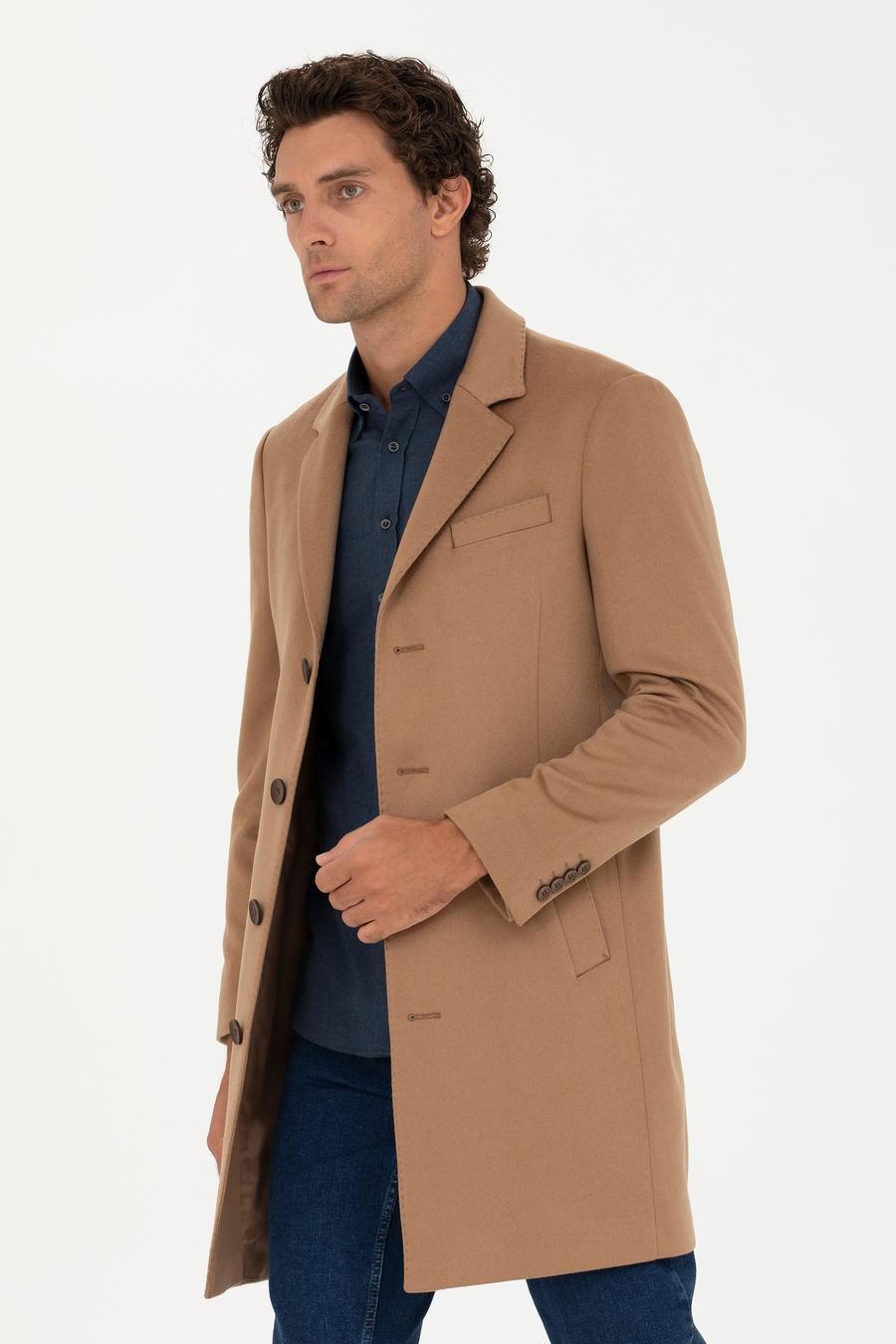 Camel Kaşmir Palto - 50270706012