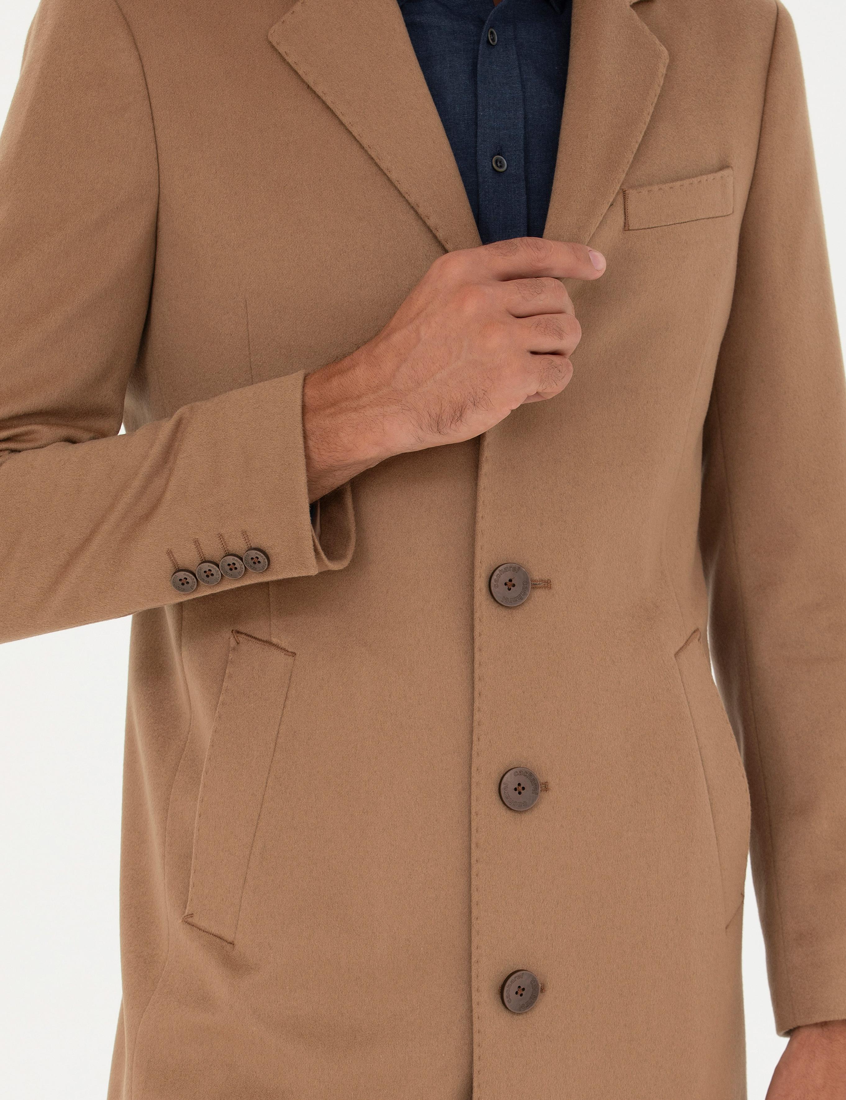 Camel Kaşmir Palto - 50270706012