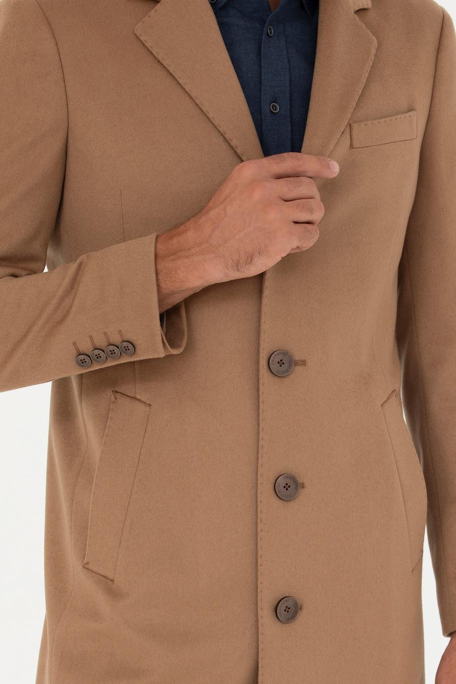 Camel Kaşmir Palto - 50270706012
