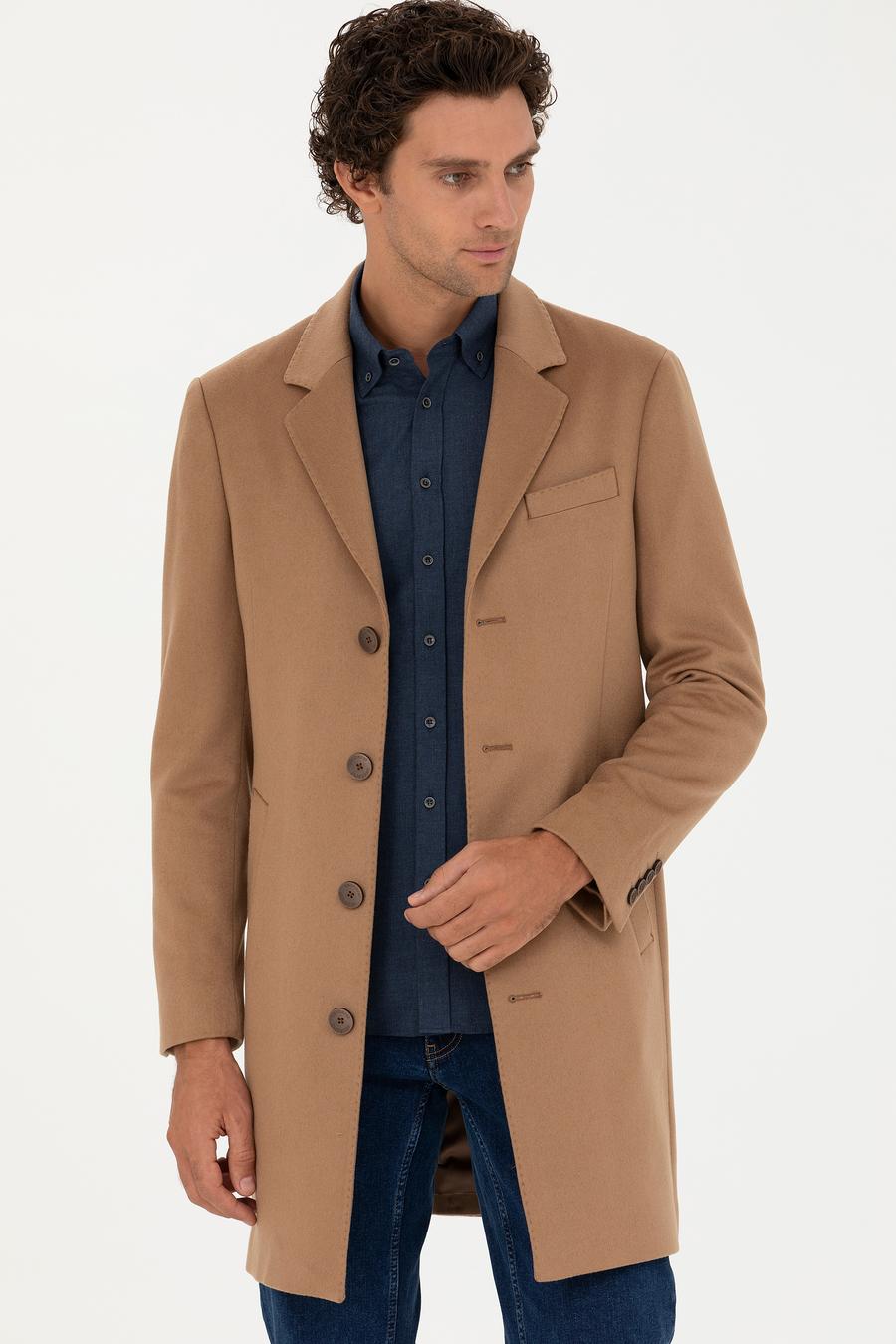 Camel Kaşmir Palto - 50270706012