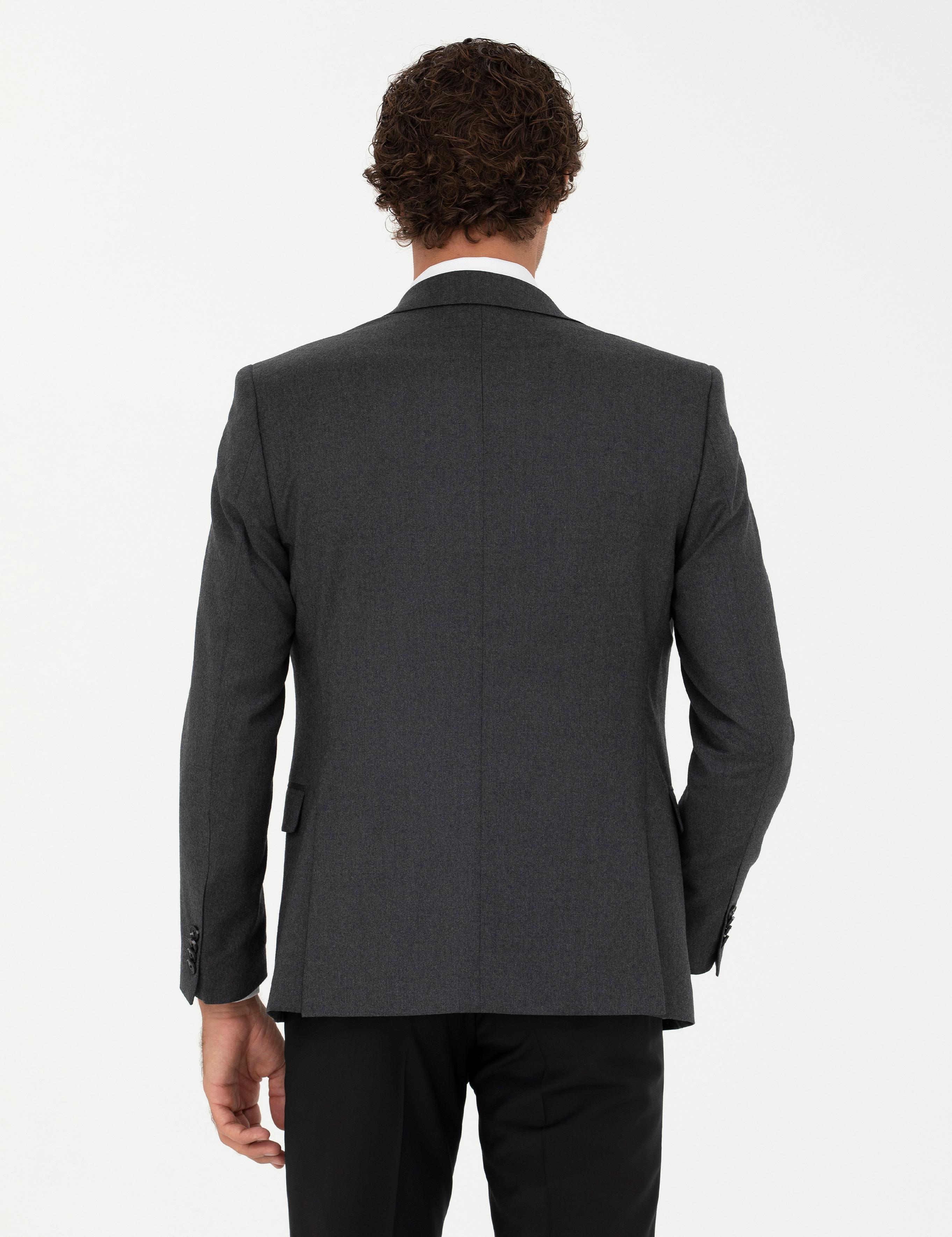 Antrasit Slim Fit Ceket - 50270152020