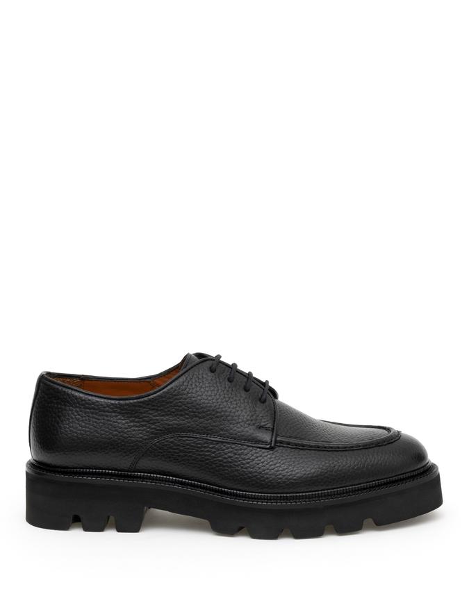 Siyah Eva Taban %100 Deri Smart Casual Ayakkabı
