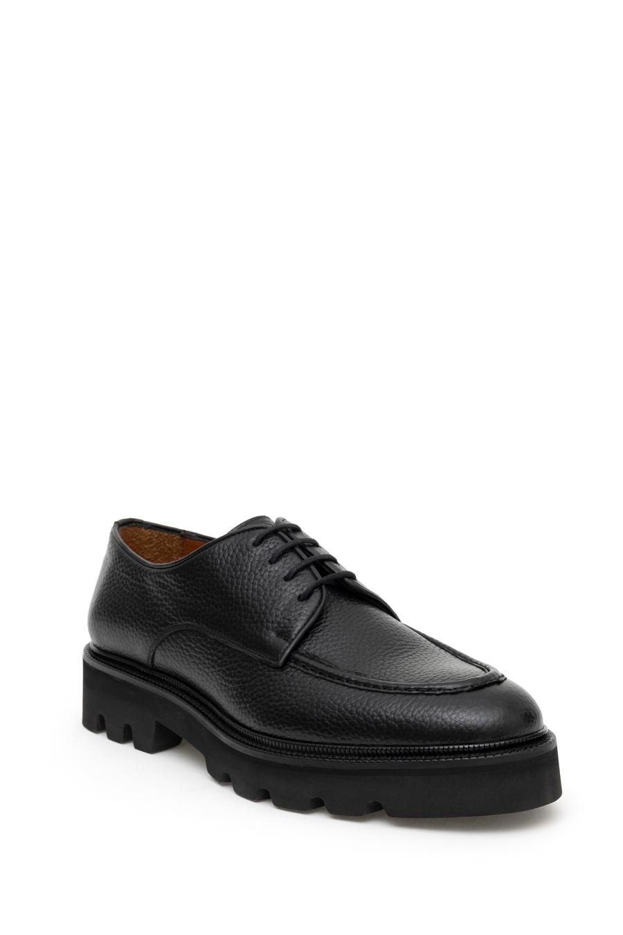 Siyah Eva Taban %100 Deri Smart Casual Ayakkabı - 50277731021