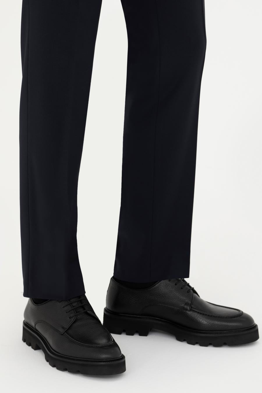 Siyah Eva Taban %100 Deri Smart Casual Ayakkabı - 50277731021