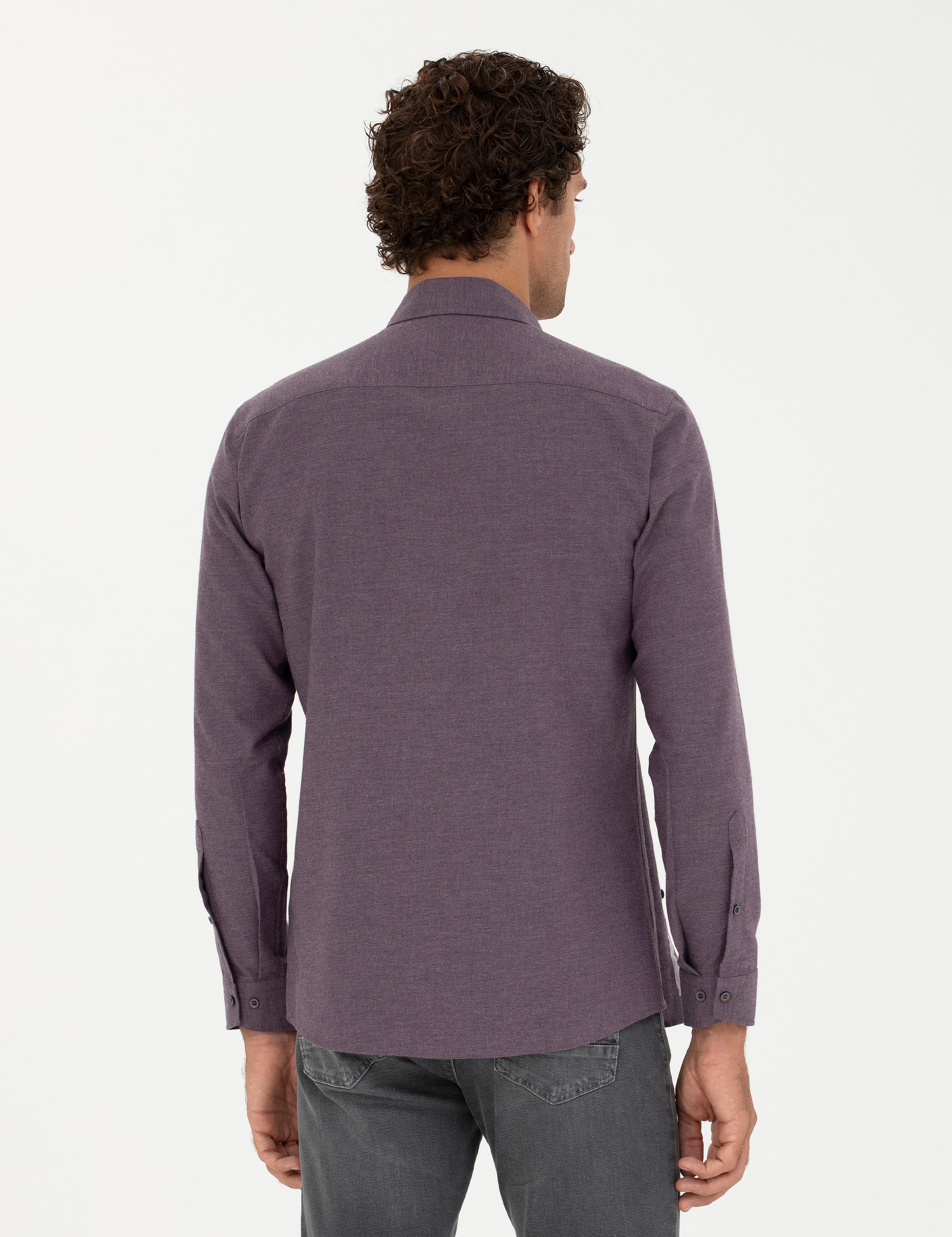 Mürdüm Slim Fit Uzun Kollu Gömlek - 50279988207