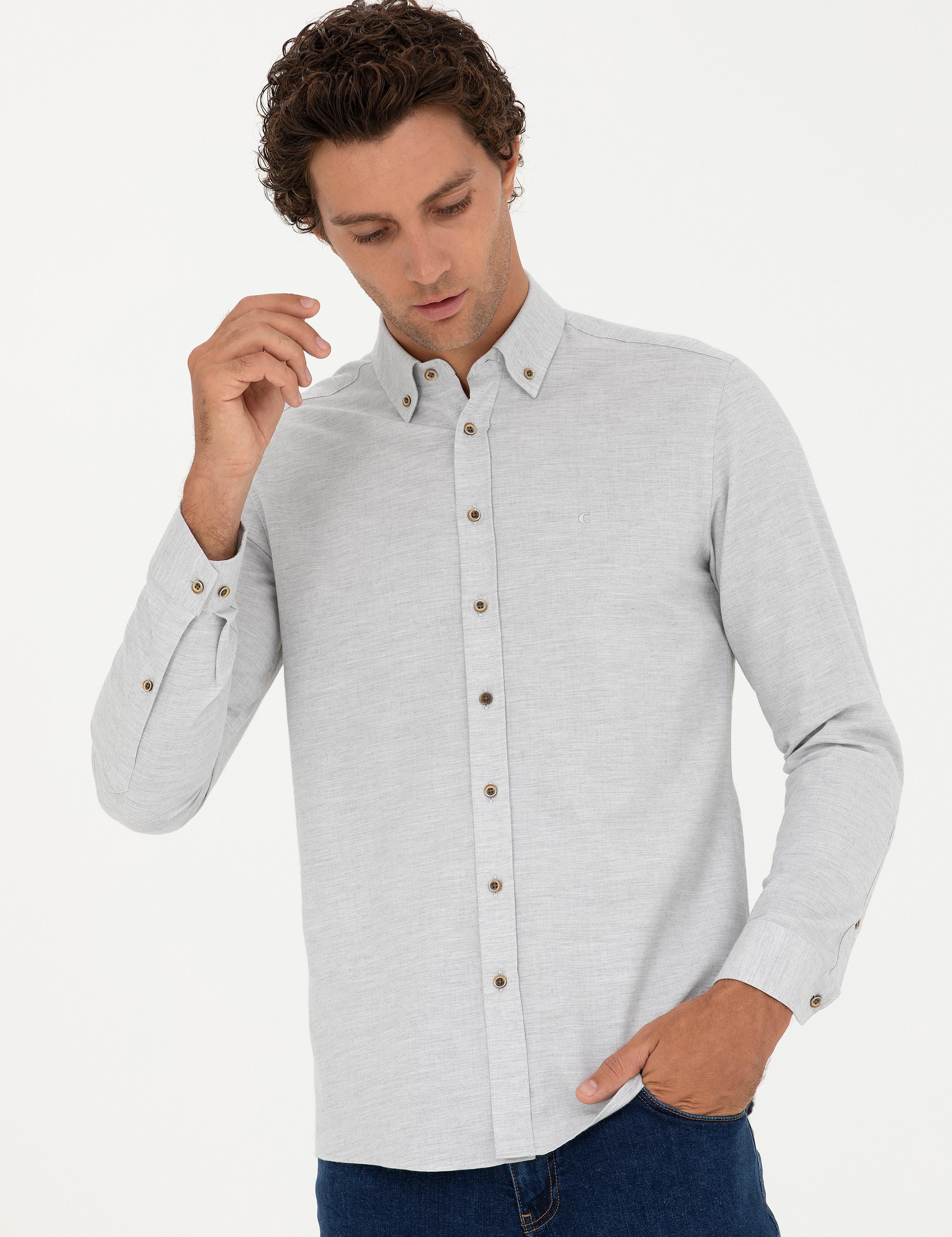 Taş Slim Fit Uzun Kollu Gömlek - 50279988223