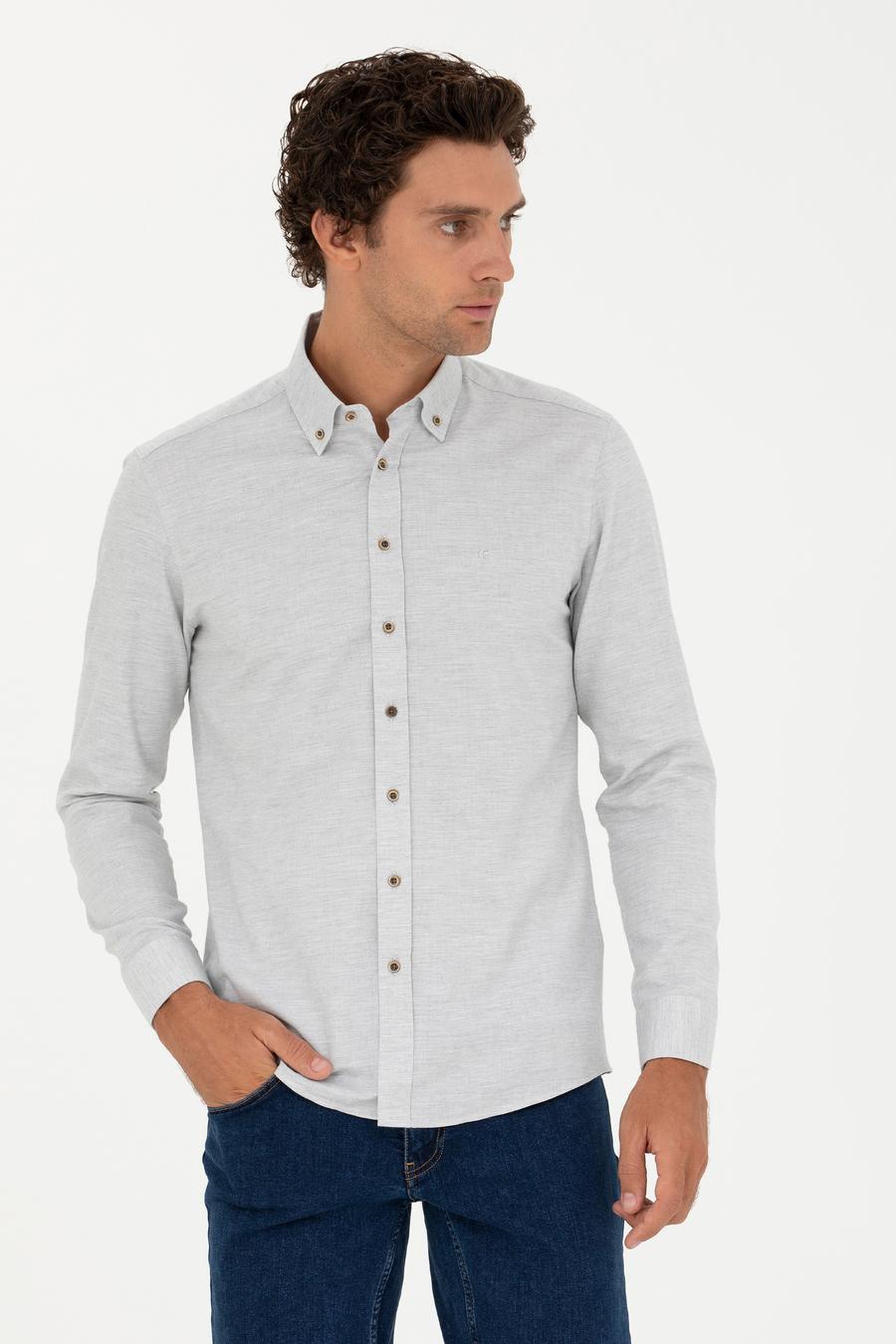 Taş Slim Fit Uzun Kollu Gömlek - 50279988223