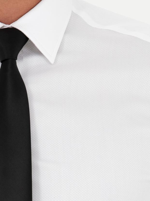 Beyaz Slim Fit Uzun Kollu Gömlek