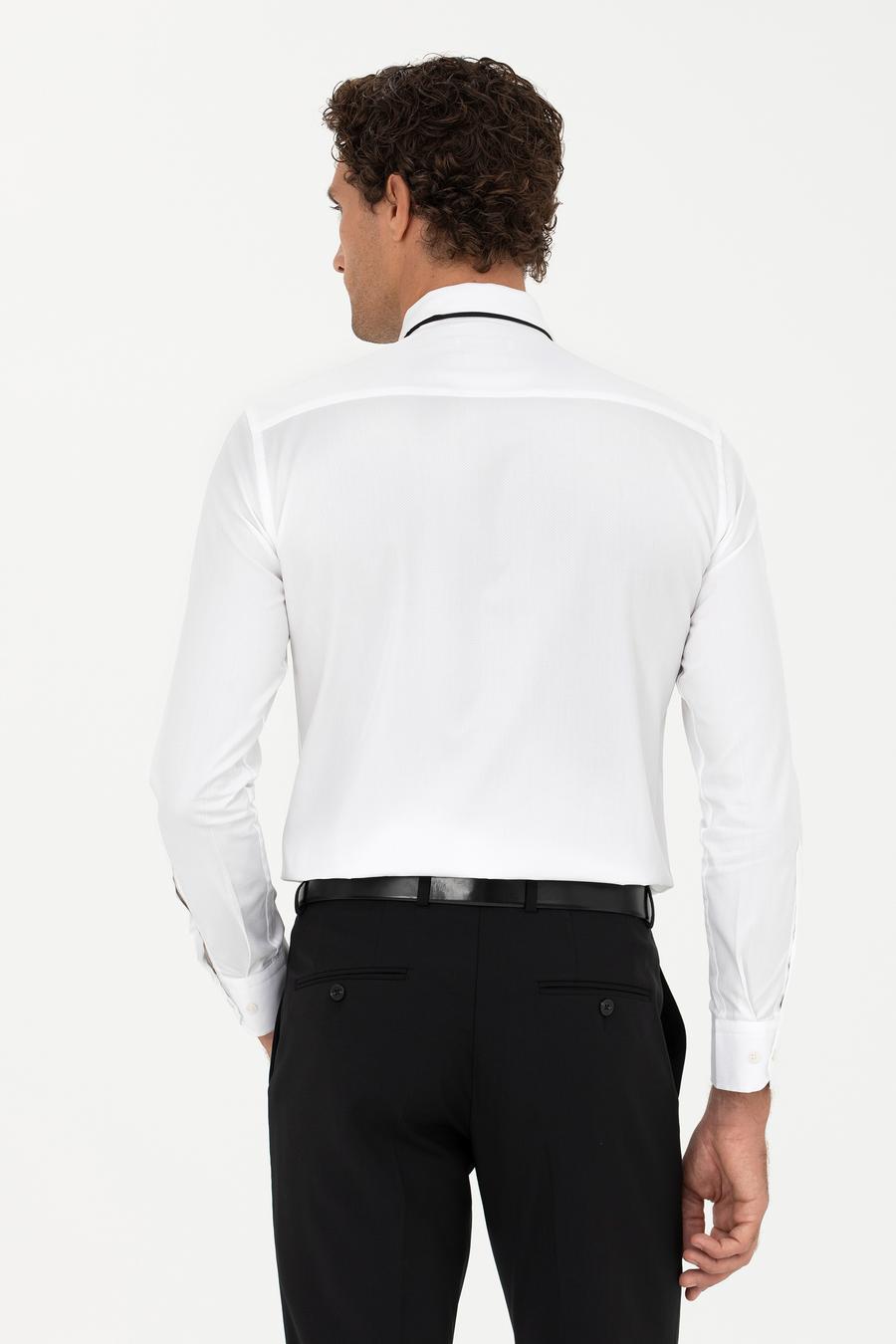 Beyaz Slim Fit Uzun Kollu Gömlek - 50282349013