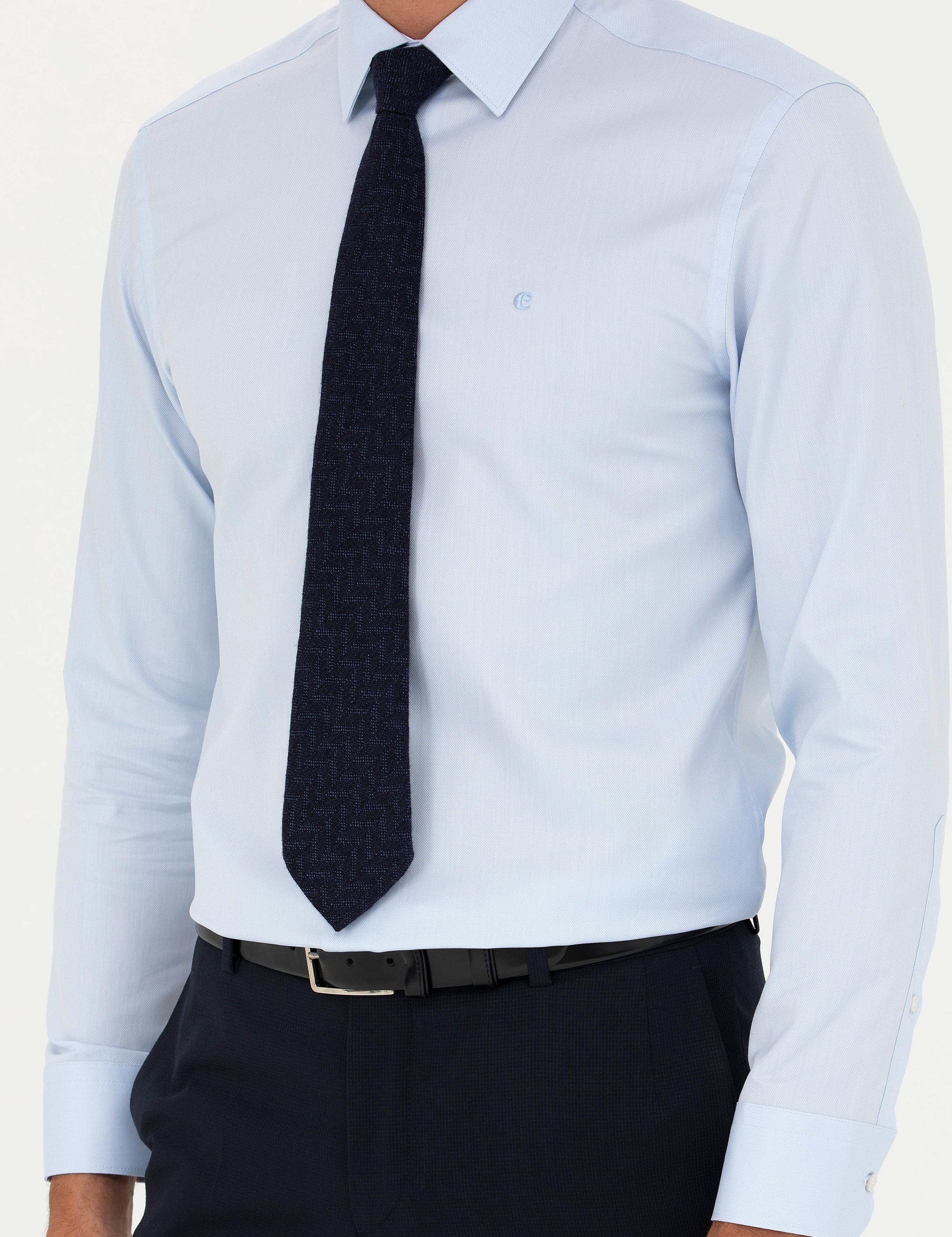 Açık Mavi Slim Fit Uzun Kollu Gömlek - 50282341004