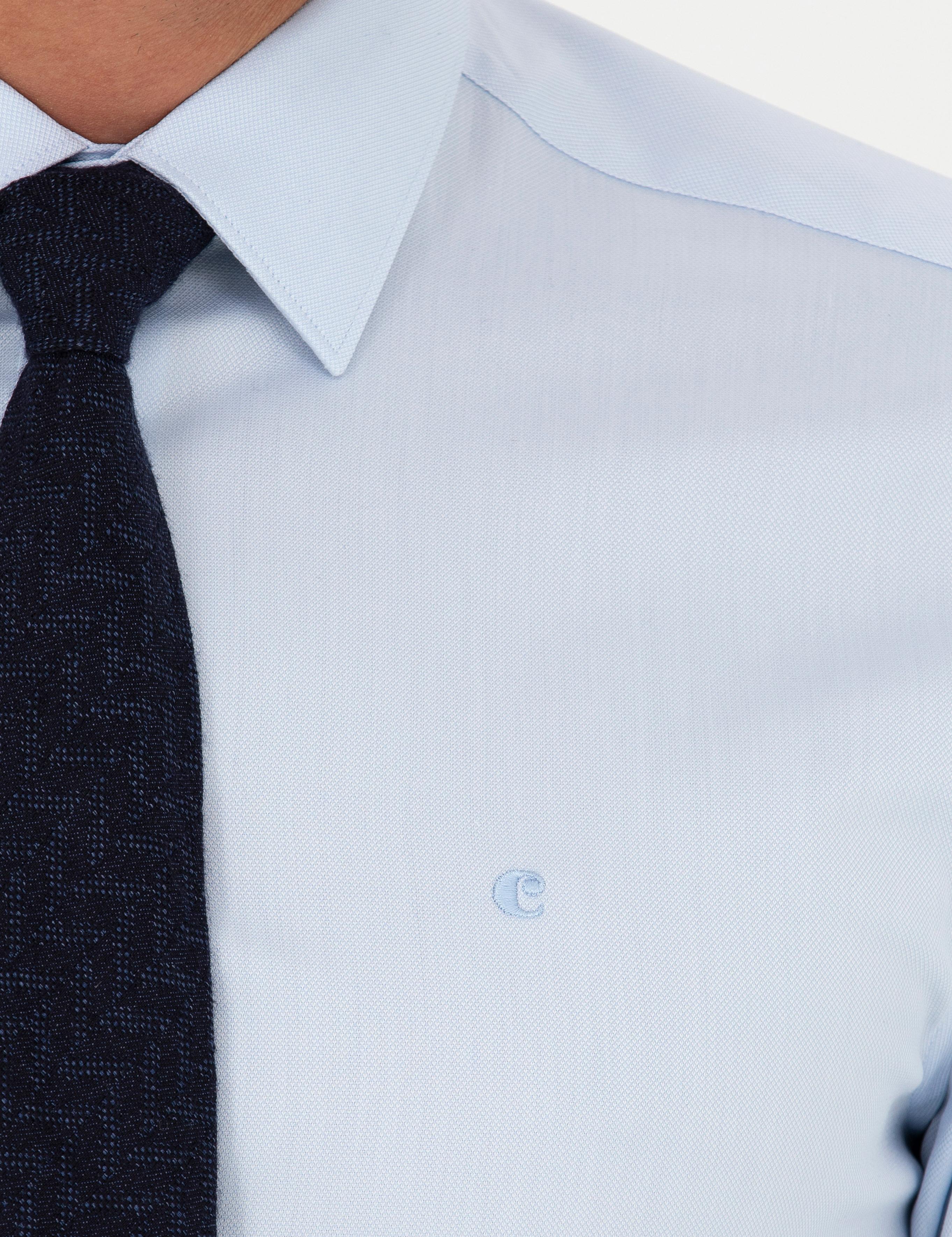 Açık Mavi Slim Fit Uzun Kollu Gömlek - 50282341004