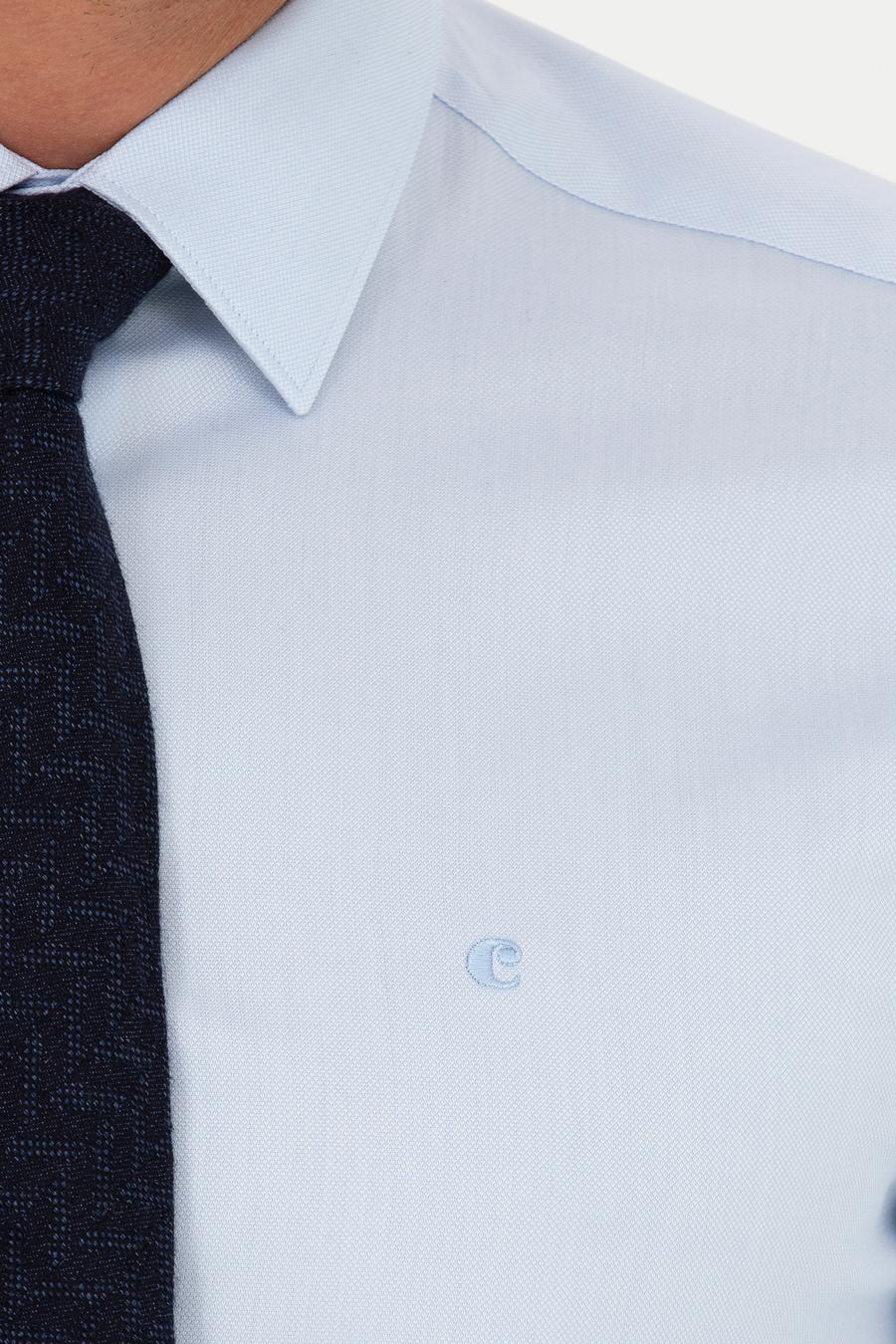 Açık Mavi Slim Fit Uzun Kollu Gömlek - 50282341004