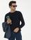 Lacivert Slim Fit Bisiklet Yaka Triko Kazak