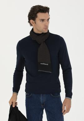 Lacivert Slim Fit Balıkçı Yaka Basic Triko Kazak