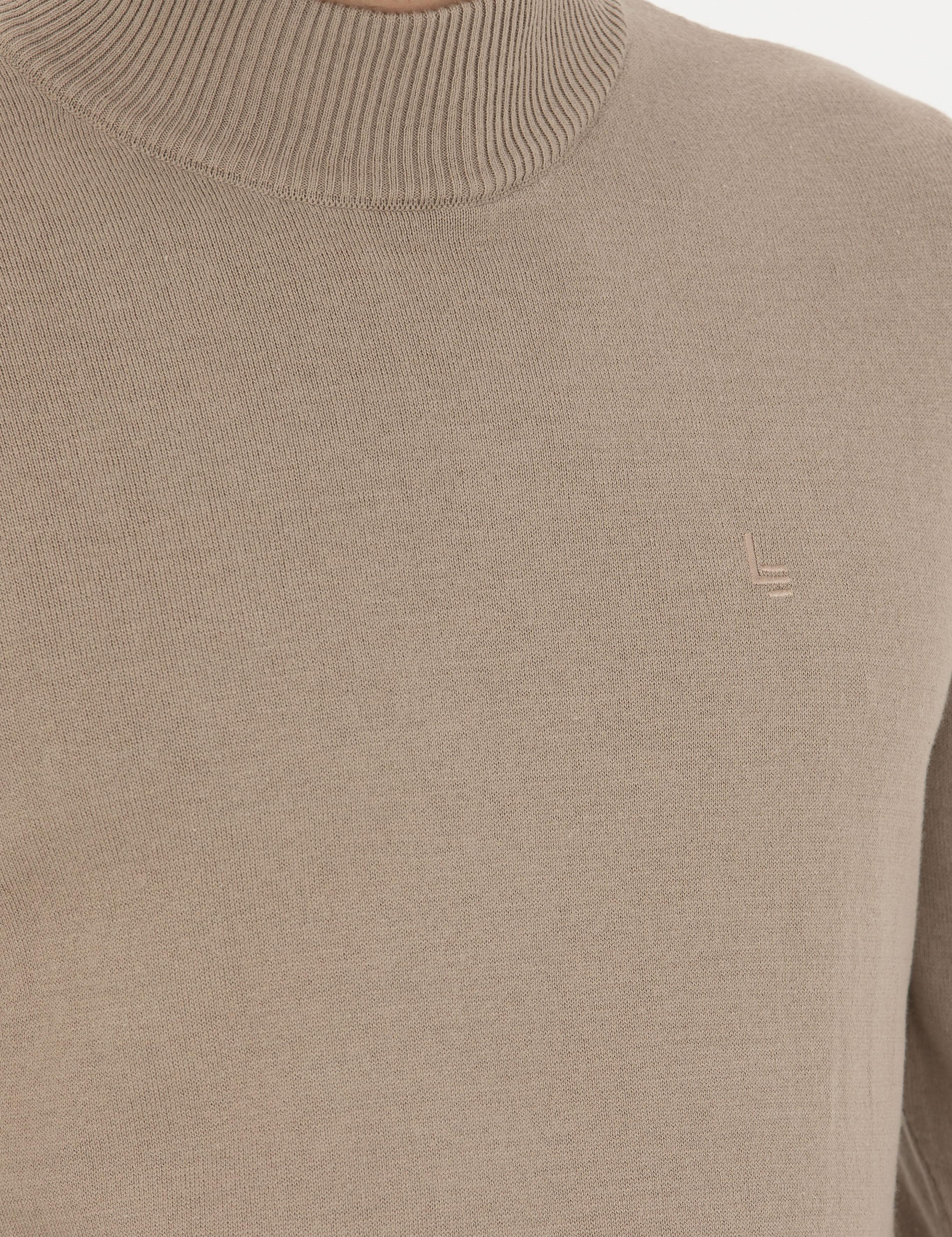 Camel Slim Fit Yarım Balıkçı Basic Triko Kazak - 50258895065
