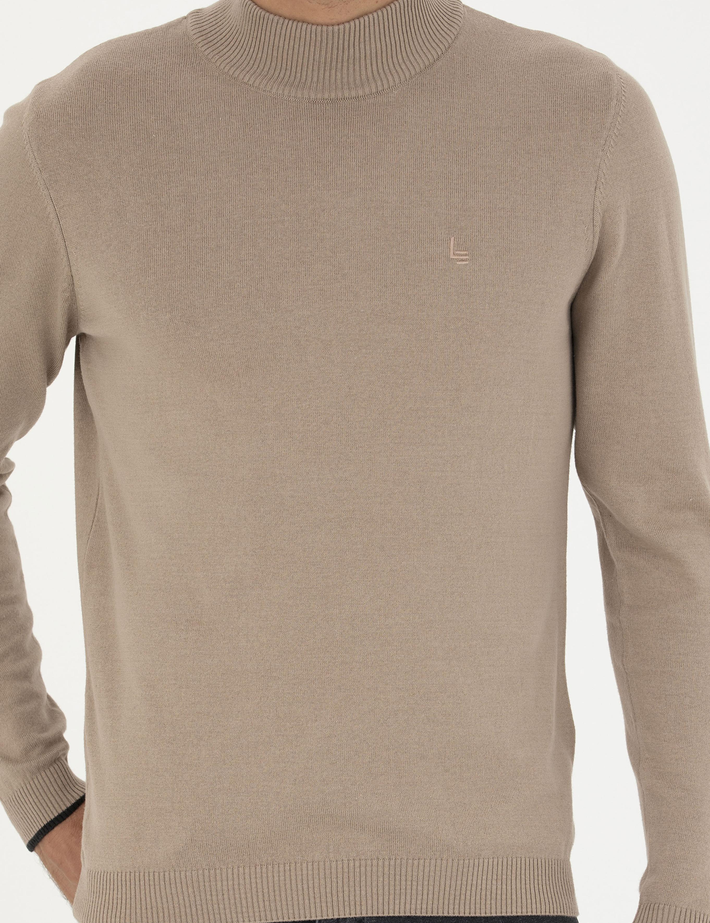 Camel Slim Fit Yarım Balıkçı Basic Triko Kazak - 50258895065