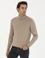 Camel Slim Fit Balıkçı Yaka Basic Triko Kazak