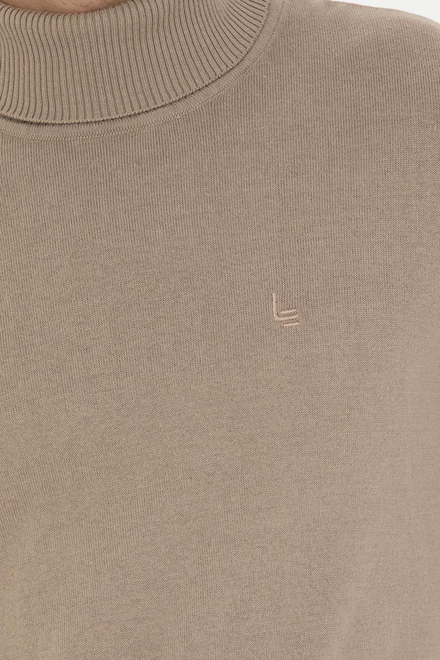 Camel Slim Fit Balıkçı Yaka Basic Triko Kazak - 50258919017