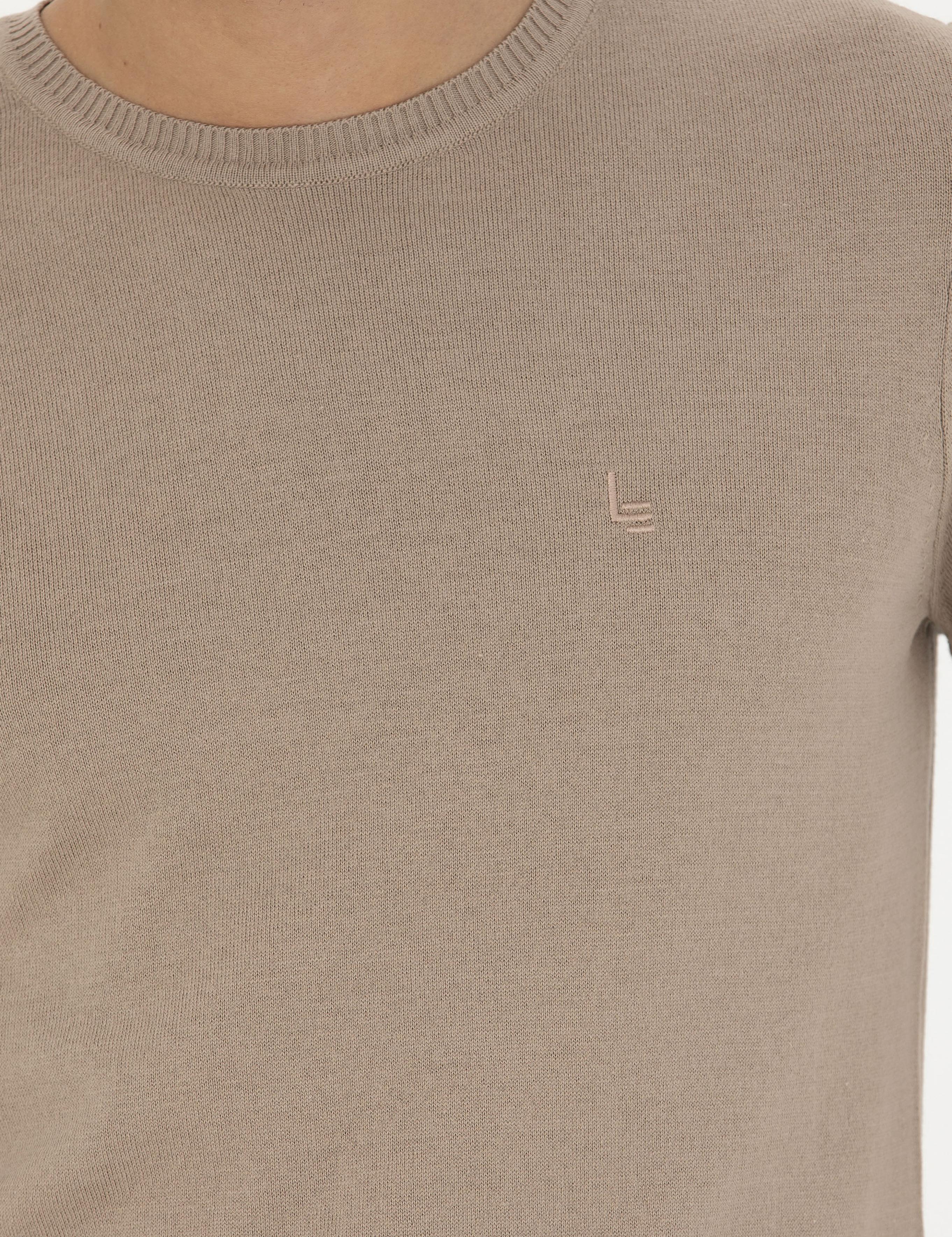 Camel Slim Fit Bisiklet Yaka Basic Triko Kazak - 50259092006