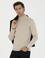 Kum Melanj Slim Fit Yarım Balıkçı Basic Triko Kazak