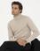 Kum Melanj Slim Fit Balıkçı Yaka Basic Triko Kazak