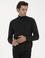 Antrasit Melanj Slim Fit Balıkçı Yaka Basic Triko Kazak