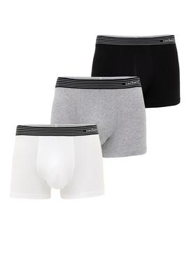 3'lü Renkli Boxer