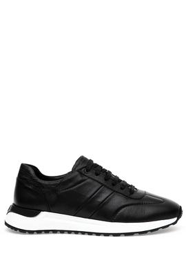 Siyah %100 Deri Sneaker Ayakkabı