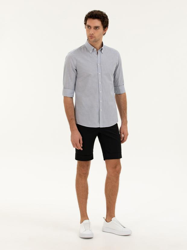 Siyah Slim Fit Şort