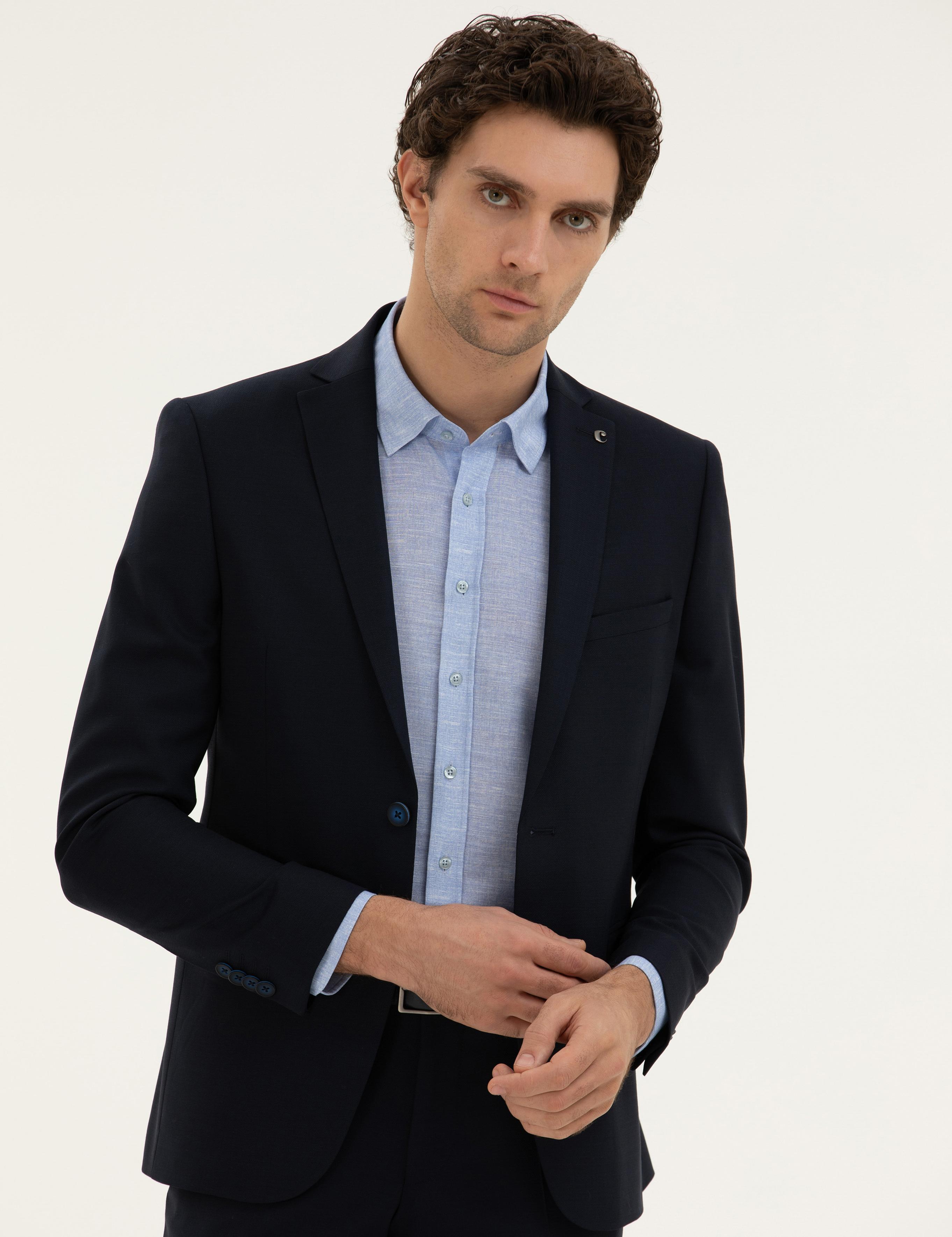 Lacivert Slim Fit Ceket - 50277601026
