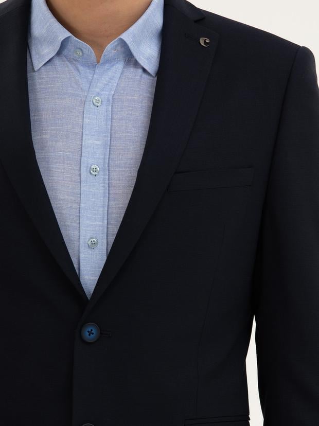 Lacivert Slim Fit Ceket