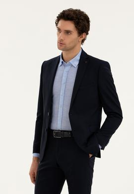 Lacivert Slim Fit Ceket