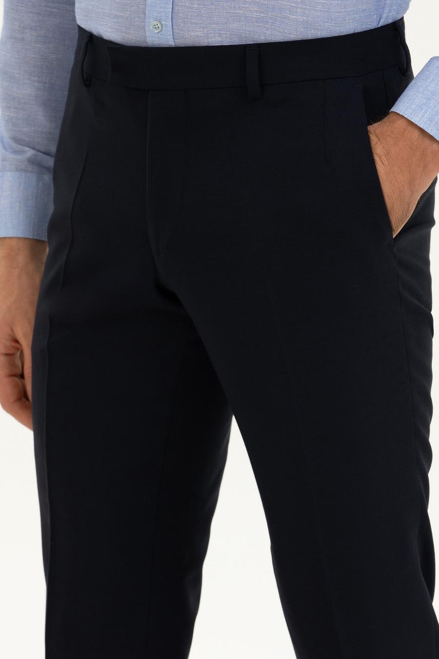 Lacivert Slim Fit Kumaş Pantolon - 50277603001