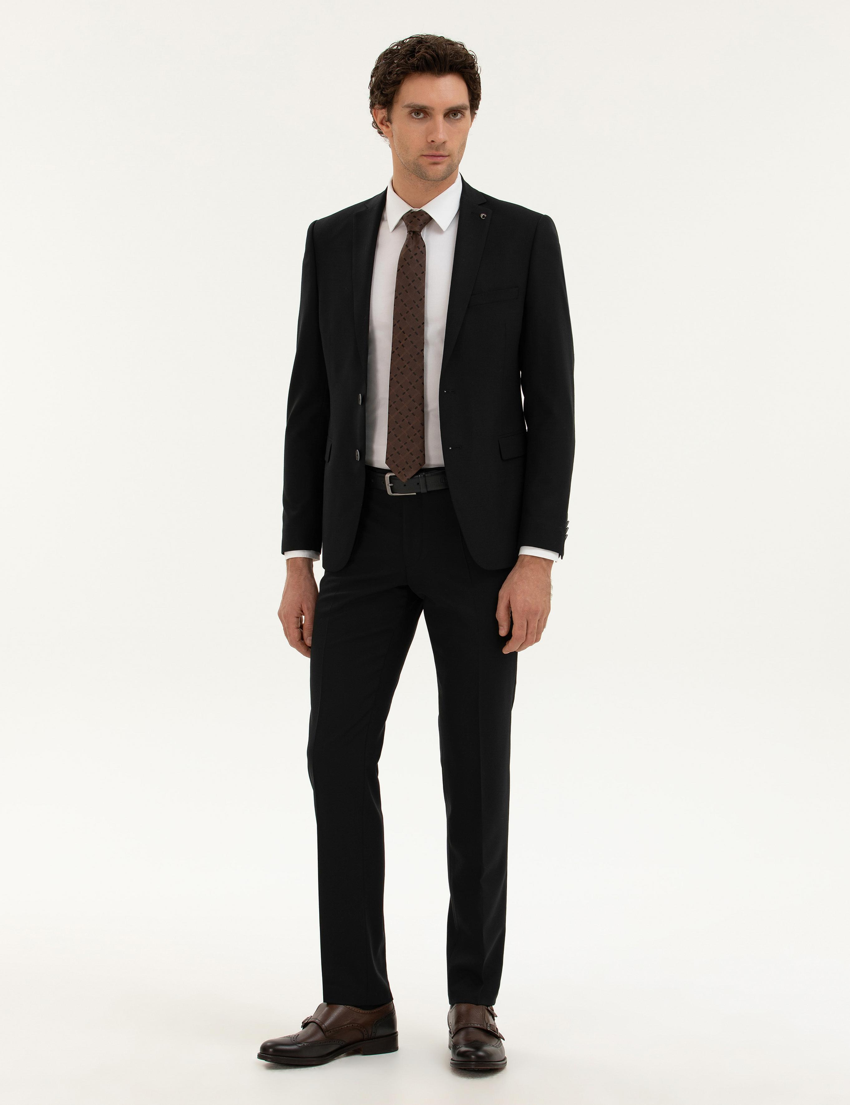 Siyah Slim Fit Kumaş Pantolon - 50277603045