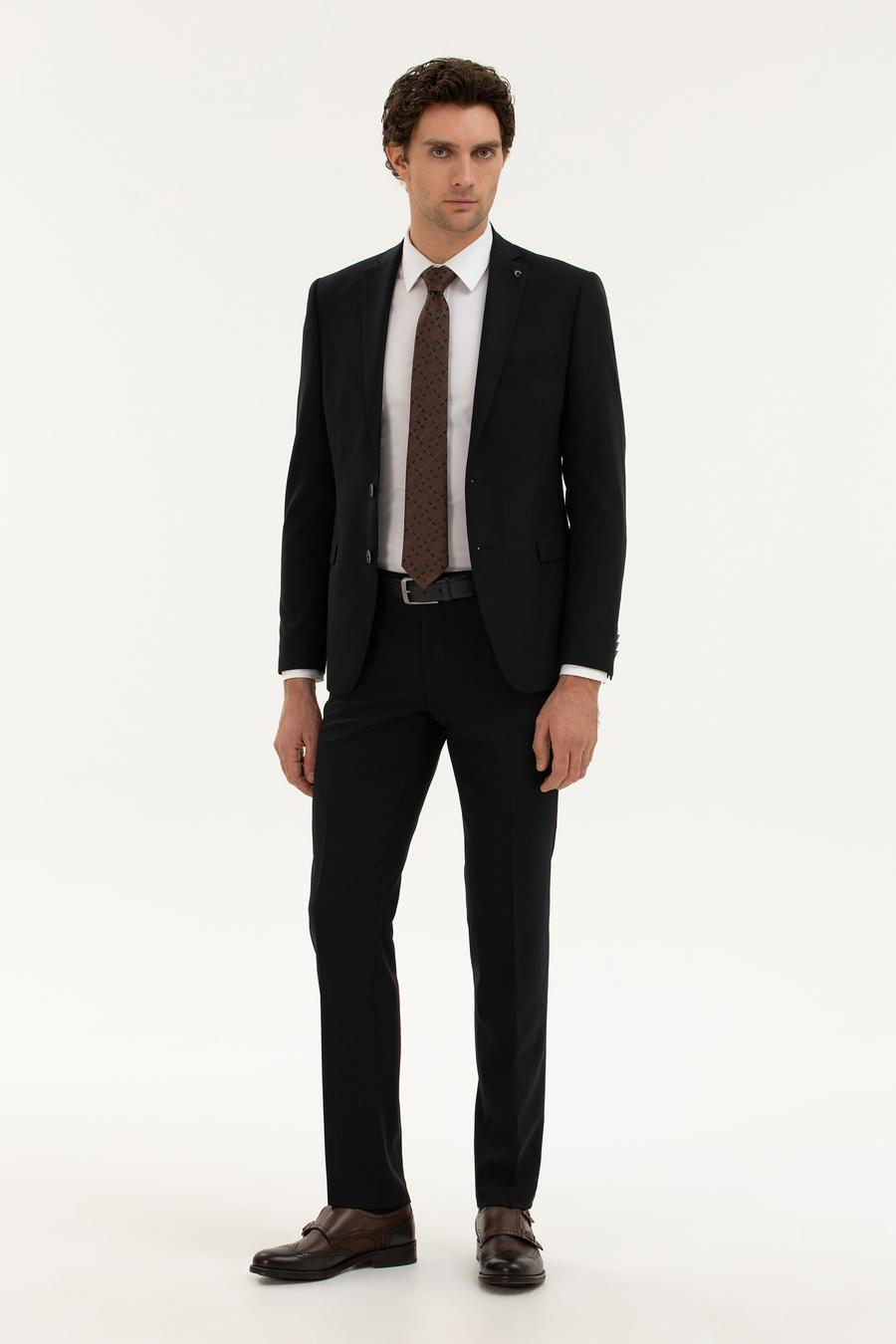 Siyah Slim Fit Kumaş Pantolon - 50277603045